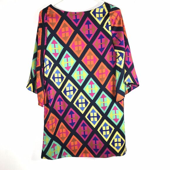 Womens Boho Dress Size Small Colorful Hippie Bell Sleeves NWT - Picture 3 of 8